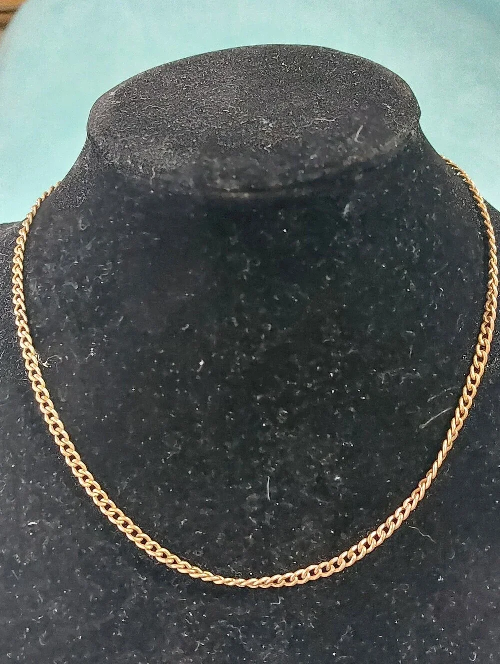 Victorian-Era S.O.B.& Co. Gold-filled Curb Link Vest Chain 15.5